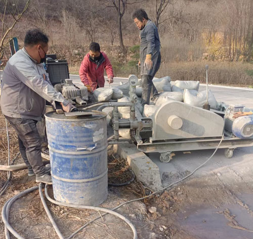 黄埔路面下沉注浆
